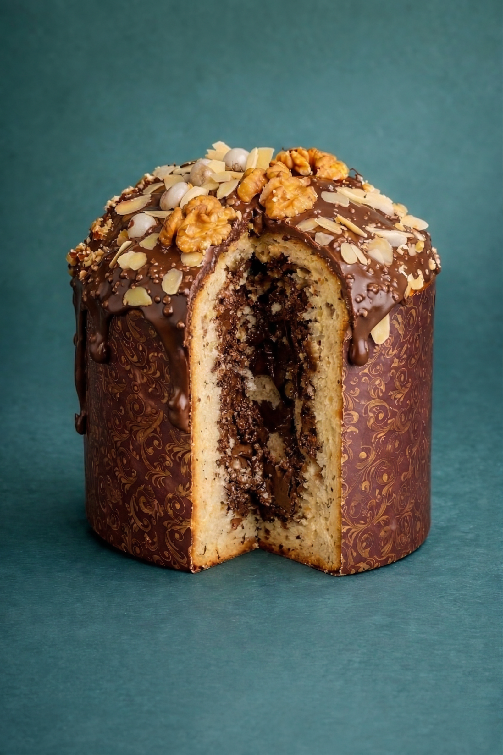 Paskha with Chocolate Glaze and Filling