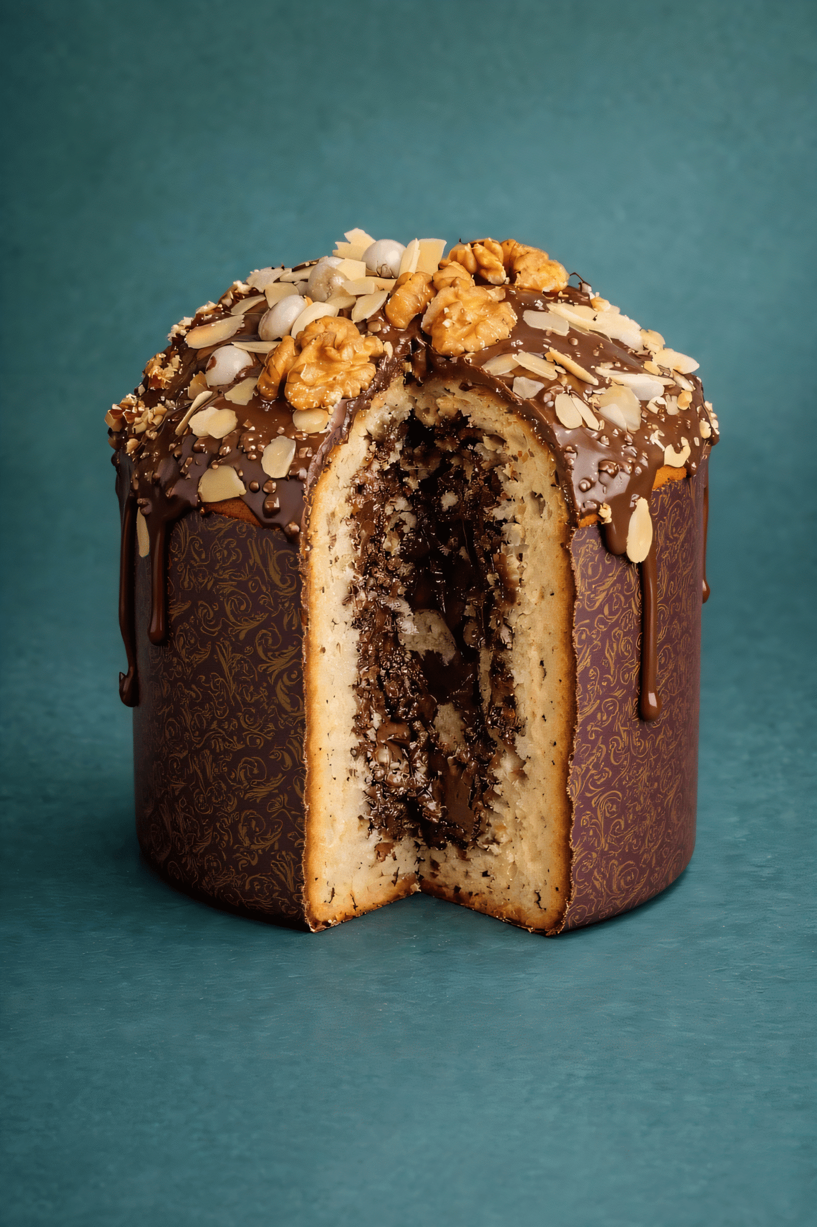 Paskha with Chocolate Glaze and Filling