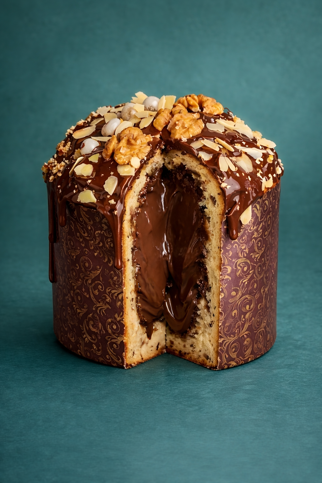 პასკა შოკოლადის მინანქარით და შიგთავსით